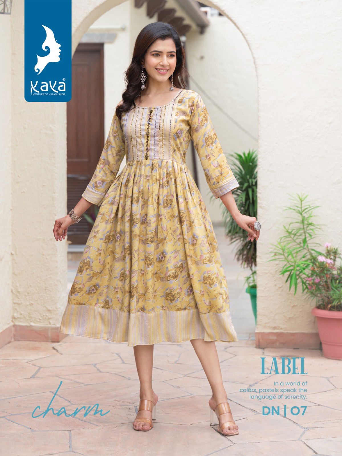 Label By Kaya Rayon Designer Printed urtis Catalog